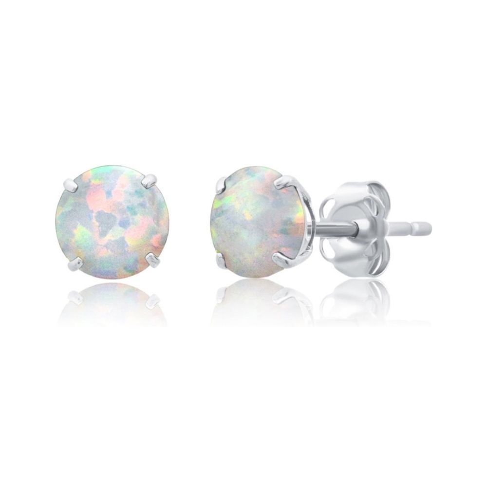 14k Solid Gold 1.5cttw Gemstone Solitaire Earrings
